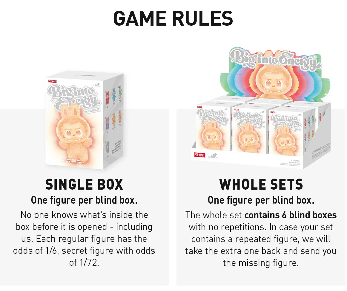 Popmart Big Into Energy (Blind Box) (Authentic)